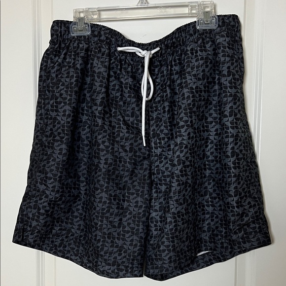 Speedo Other - Speedo Men’s Black Grey Geometric Patterned Swim Shorts XL